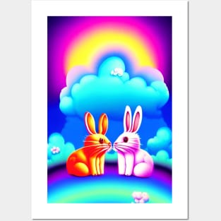 Cute bunnies Posters and Art